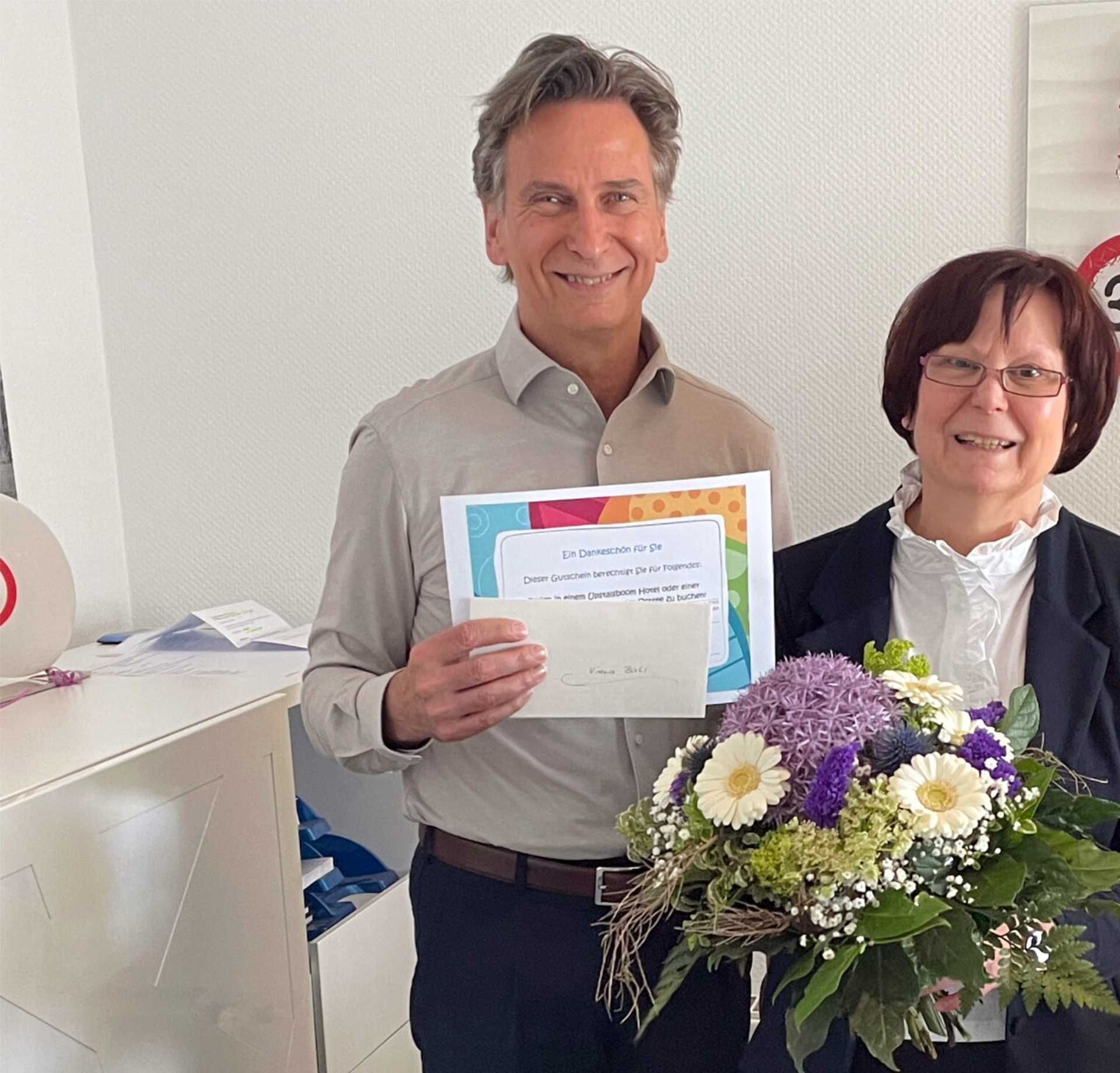 Betriebsjubiläum Frau Bahr